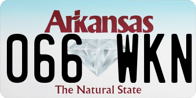 AR license plate 066WKN