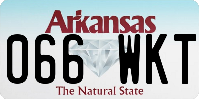 AR license plate 066WKT