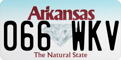 AR license plate 066WKV