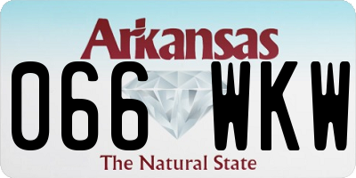 AR license plate 066WKW