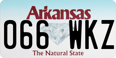 AR license plate 066WKZ