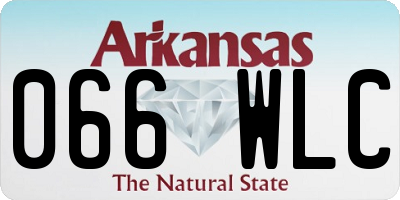 AR license plate 066WLC