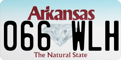 AR license plate 066WLH