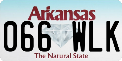 AR license plate 066WLK