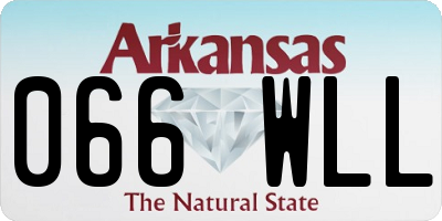AR license plate 066WLL
