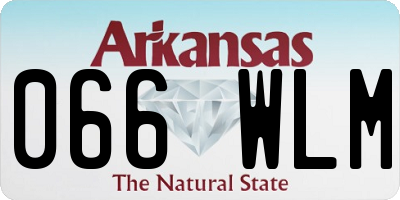 AR license plate 066WLM