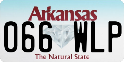 AR license plate 066WLP