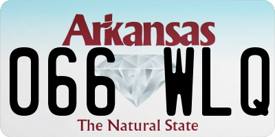 AR license plate 066WLQ