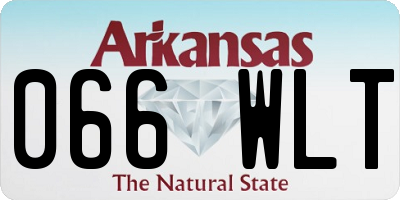 AR license plate 066WLT