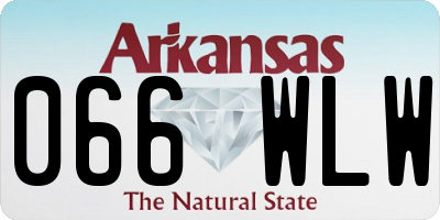 AR license plate 066WLW