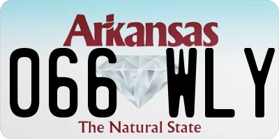 AR license plate 066WLY