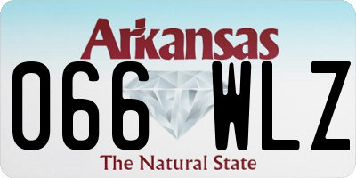 AR license plate 066WLZ