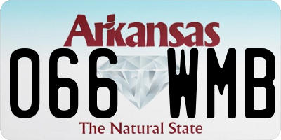 AR license plate 066WMB