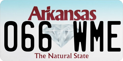 AR license plate 066WME