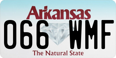 AR license plate 066WMF