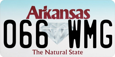 AR license plate 066WMG