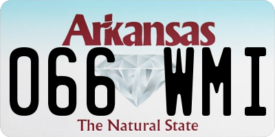 AR license plate 066WMI