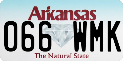 AR license plate 066WMK