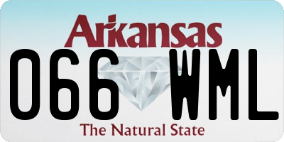 AR license plate 066WML