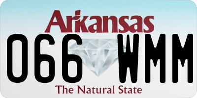 AR license plate 066WMM