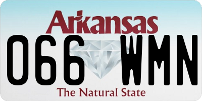 AR license plate 066WMN