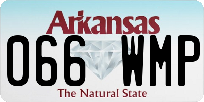 AR license plate 066WMP
