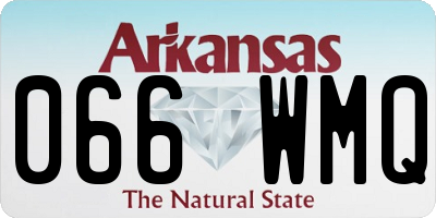 AR license plate 066WMQ