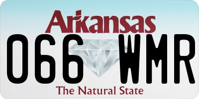 AR license plate 066WMR