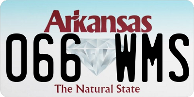 AR license plate 066WMS