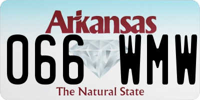 AR license plate 066WMW