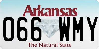 AR license plate 066WMY