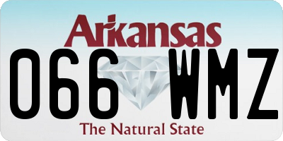 AR license plate 066WMZ