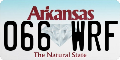 AR license plate 066WRF