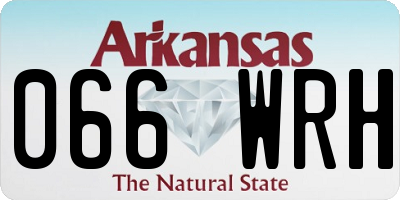AR license plate 066WRH