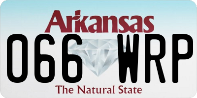 AR license plate 066WRP