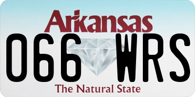 AR license plate 066WRS