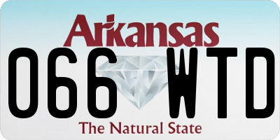 AR license plate 066WTD