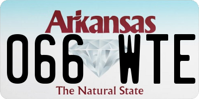 AR license plate 066WTE