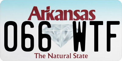 AR license plate 066WTF