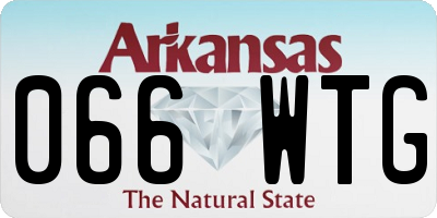 AR license plate 066WTG