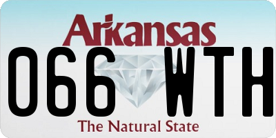 AR license plate 066WTH