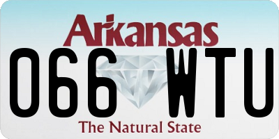 AR license plate 066WTU
