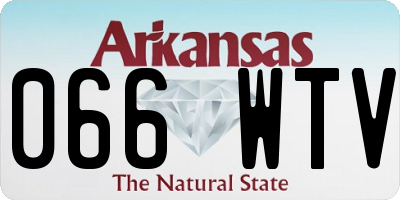 AR license plate 066WTV