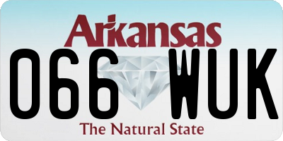 AR license plate 066WUK
