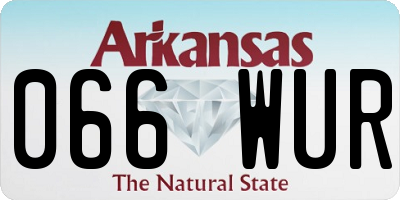 AR license plate 066WUR