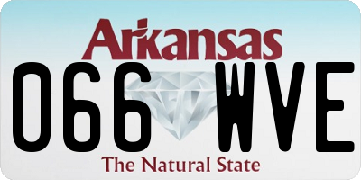 AR license plate 066WVE