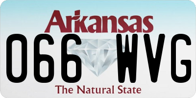 AR license plate 066WVG