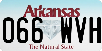AR license plate 066WVH
