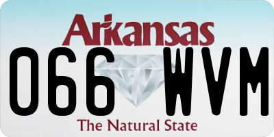 AR license plate 066WVM