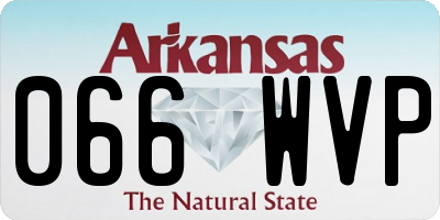 AR license plate 066WVP
